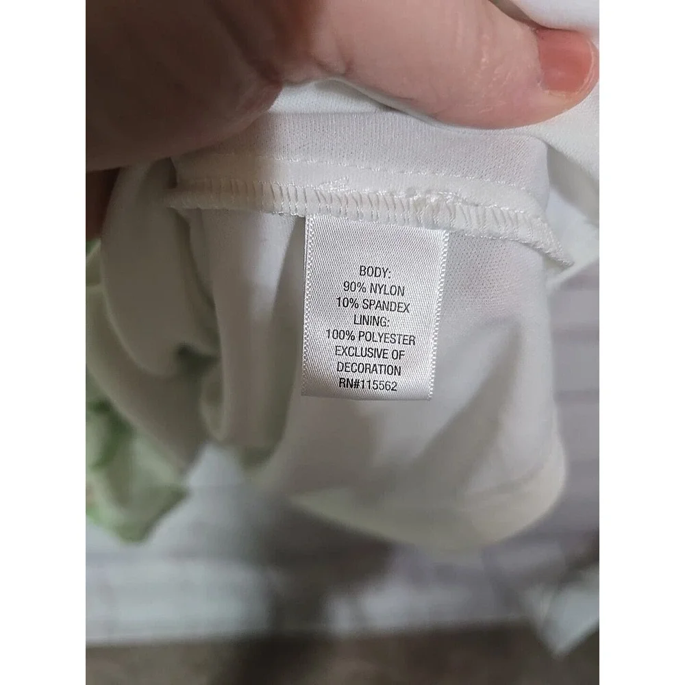 Disney Princess Green Floral Lace Cold Shoulder Mini Dress Girls‎ Size Large